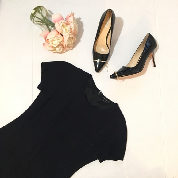 0266Theory Navy Blue Arlinda Dress Sz 2 - Picture 3 of 8